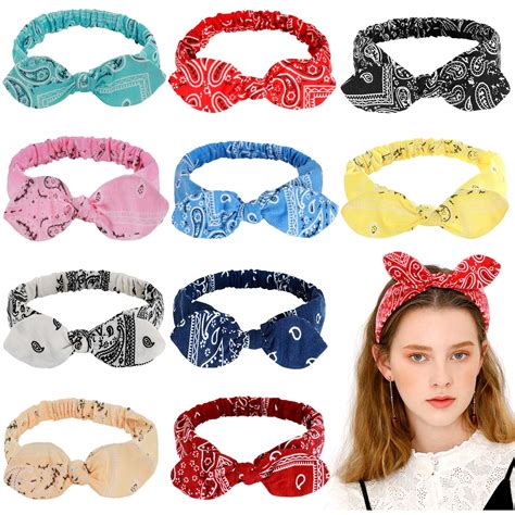 bandana headband with bow